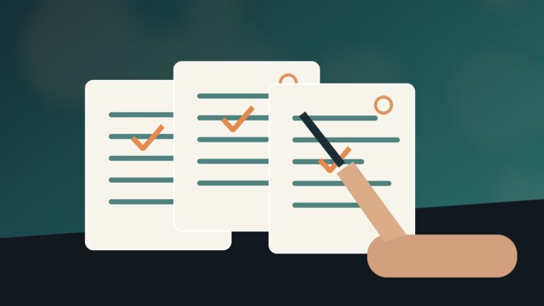 Documents assistés par IA relus et validés sur un bureau